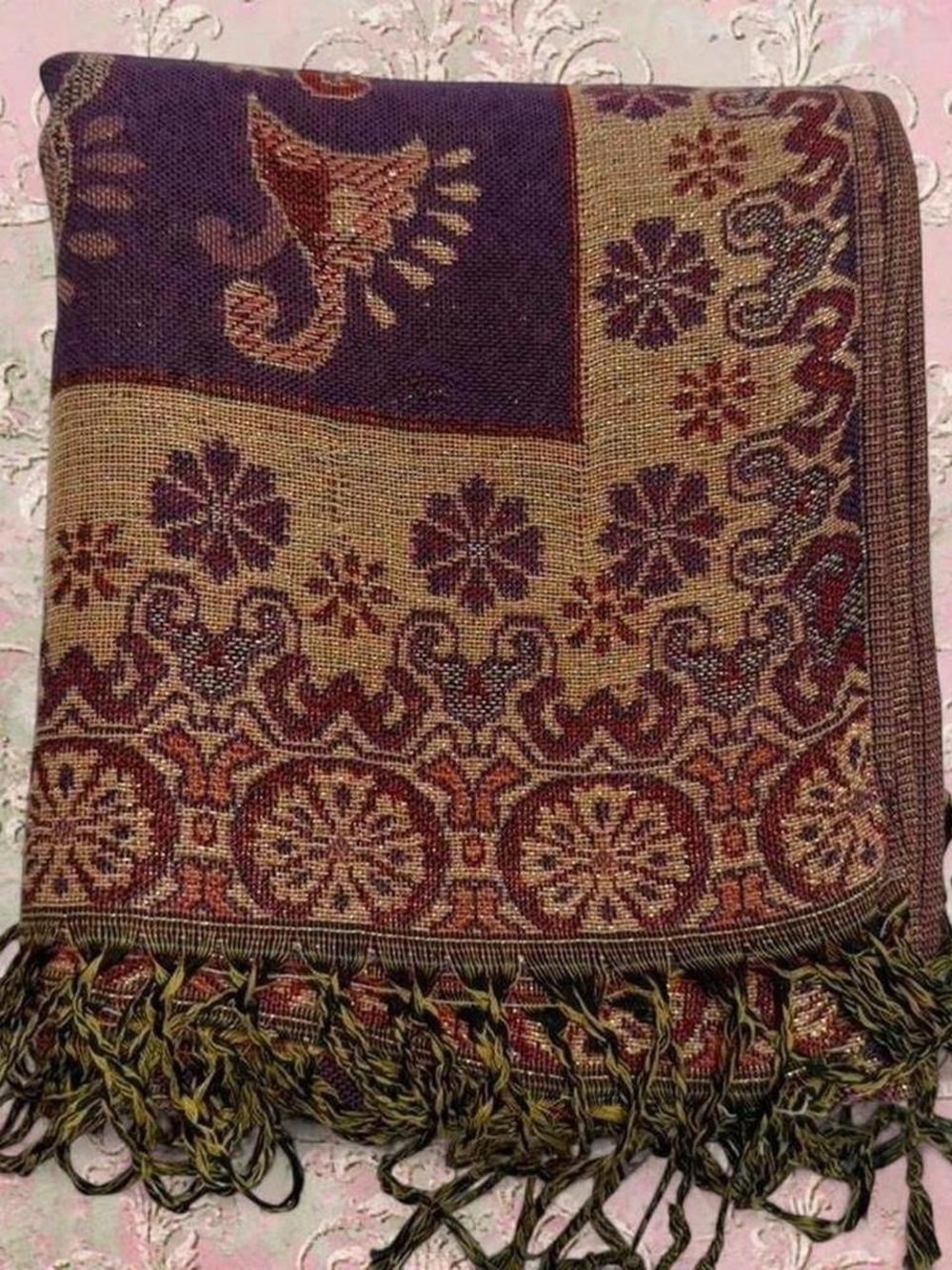 New | Limited Edition: Royal Purple Shimmer Pashmina Shawl